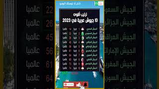 أقوى 10 جيوش العربية في 2023