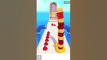 Pancake Run level 21 Gameplay Android,iOS New game #pancakerun #gameplay #shorts