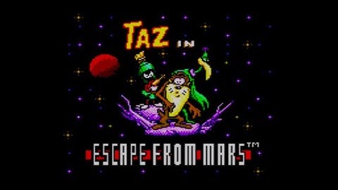 Taz In Escape From Mars Review for the SEGA Master System by John Gage
