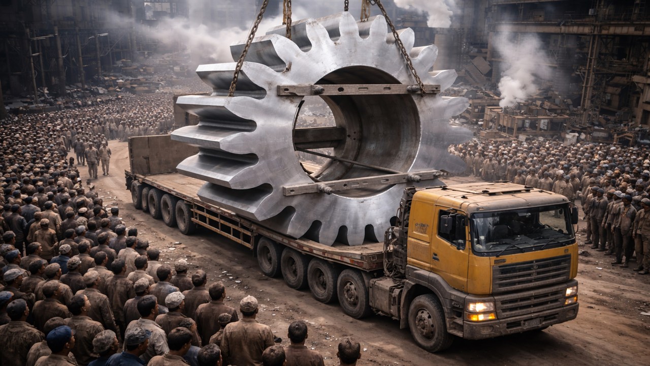 Making a Giant Gear from Scrap Iron | Amazing Foundry Work @pkmechanics 