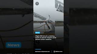 United Airlines plane collides with deicing truck in snowstorm