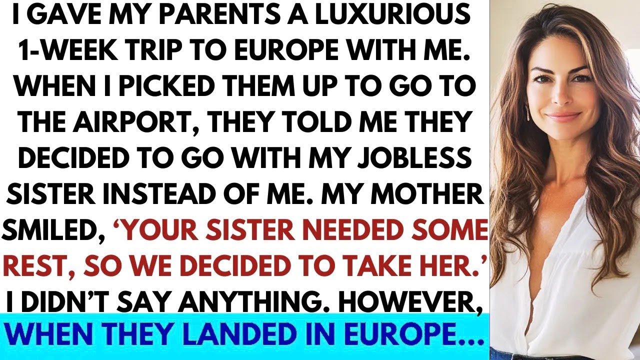 Gave My Parents A Luxurious 1-Week Trip To Europe With Me, But They Took My Jobless Sister Instead.