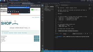 07 Lab #6 SQL injection UNION attack, retrieving multiple values in a single column