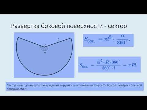 конус площадь боковой поверхности