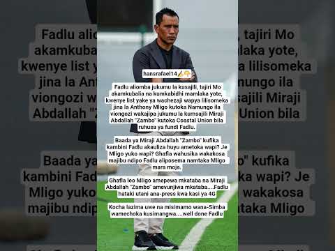 Fadlu Hataki Utani Wana Simba Wamechoka Kusimangwa Well Done Fadlu