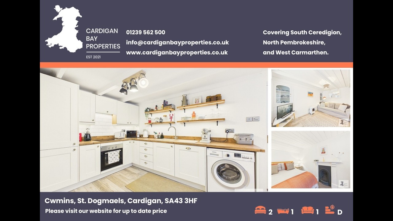 Property For Sale - 2 bed cottage in St Dogmaels, Pembrokeshire, West Wales