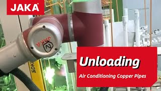 Unloaidng Air Conditioning Copper Pipes with JAKA Cobot