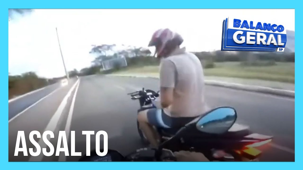 Criminosos tentam roubar motos de luxo em vias expressas de alta velocidade em SP