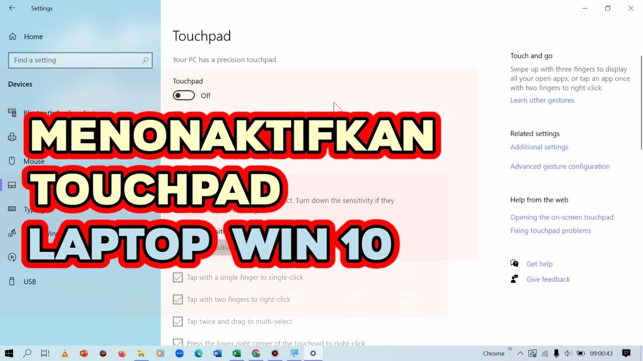 Tutorial Mematikan / Menonaktifkan Touchpad Pada Laptop Win 10 YouTube
