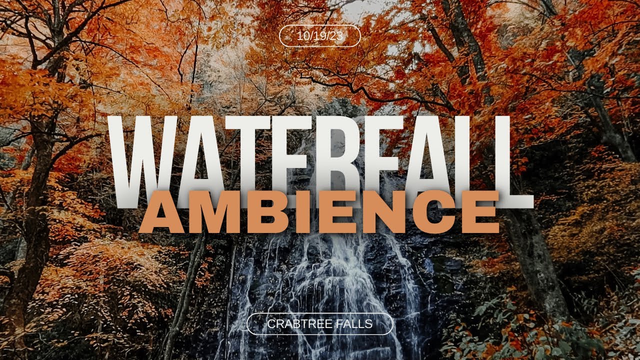 Waterfall Sounds | Stunning Fall Colors: Autumn Ambience - YouTube