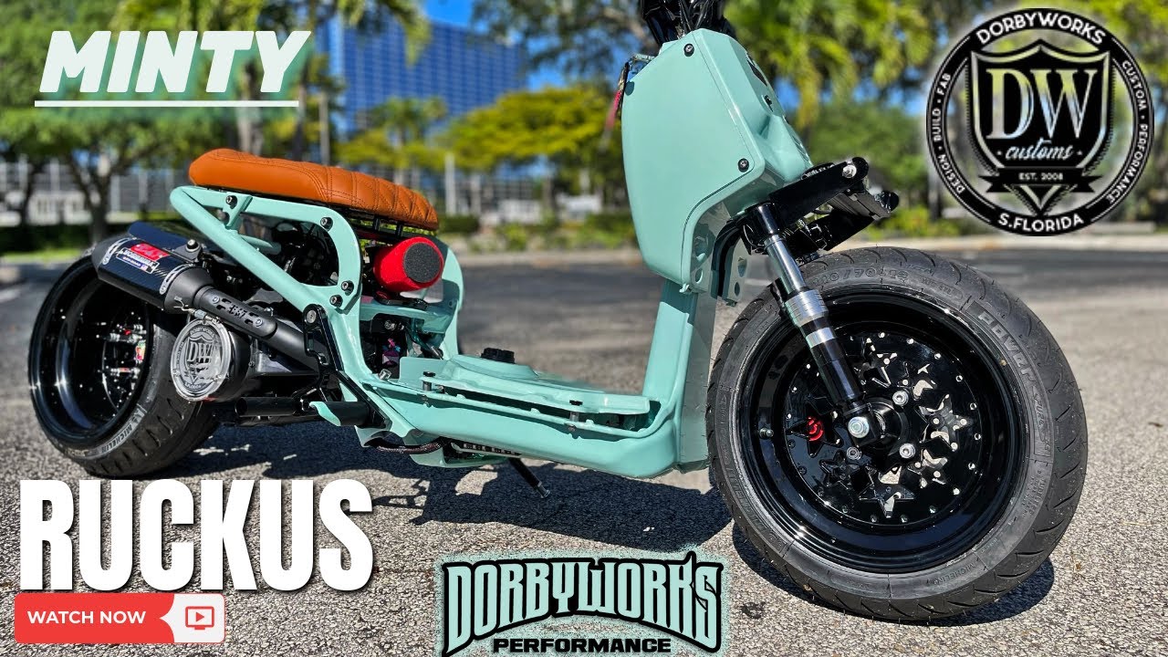 Honda Ruckus Superstar Minty Dorbyworks - YouTube