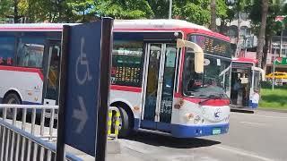淡水客運 紅36路線 往新春街 KKA-8933 中型金龍 捷運淡水站 攝