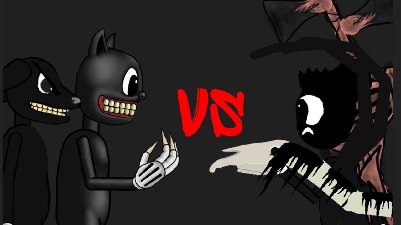 Cartoon Cat And Cartoon Dog Vs Siren Head,Long Horse And Cartoon Mouse