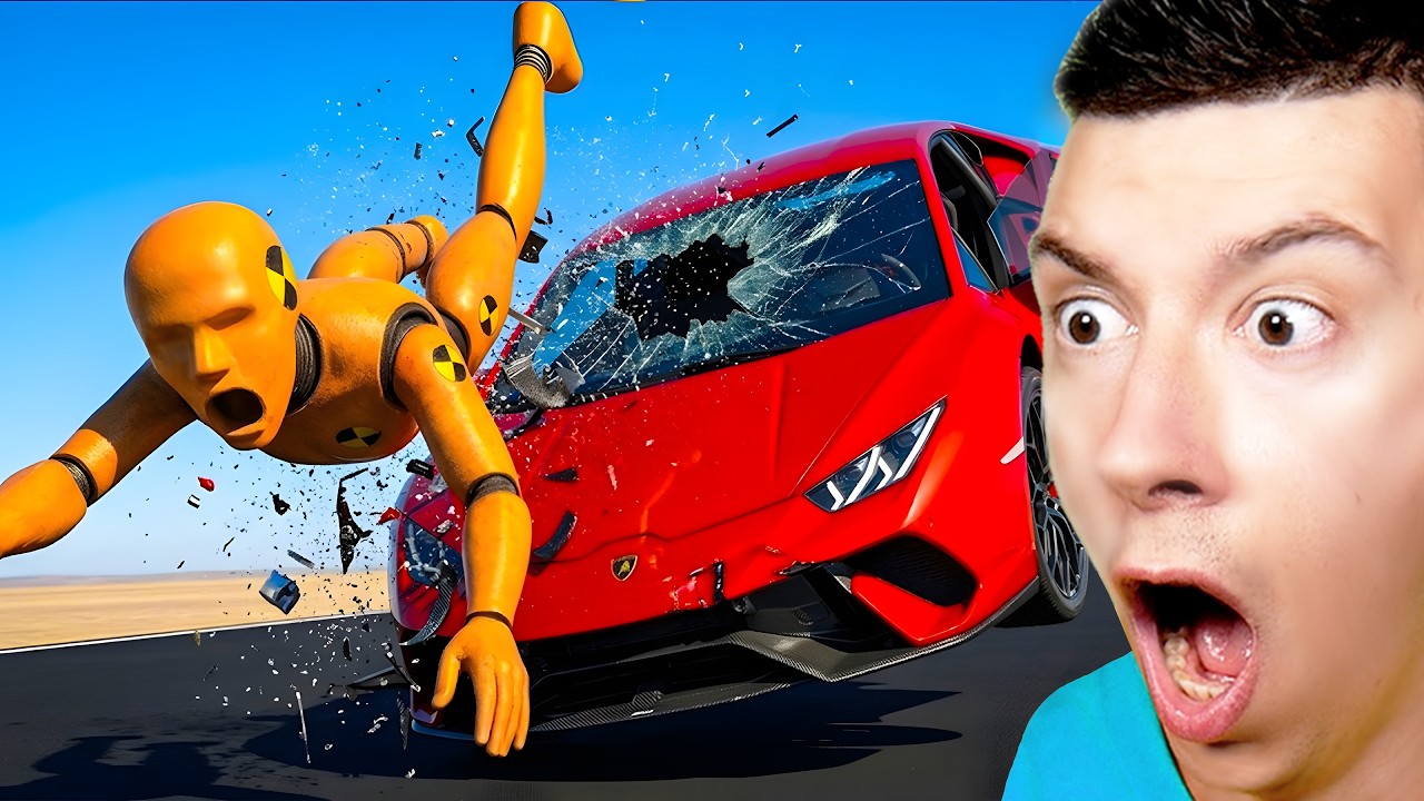 LES ANIMATIONS D'ACCIDENTS DE VOITURE LES PLUS FOLLES ?! (Sans ceinture de sécurité)