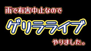 【ゲリラライブ配信】有害鳥獣駆除が雨で中止になり、動画編集ばかりで眠くなったので…。