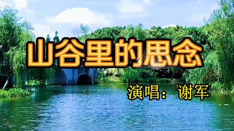 一首老情歌《山谷里的思念》优美动听的旋律,越听越有味
