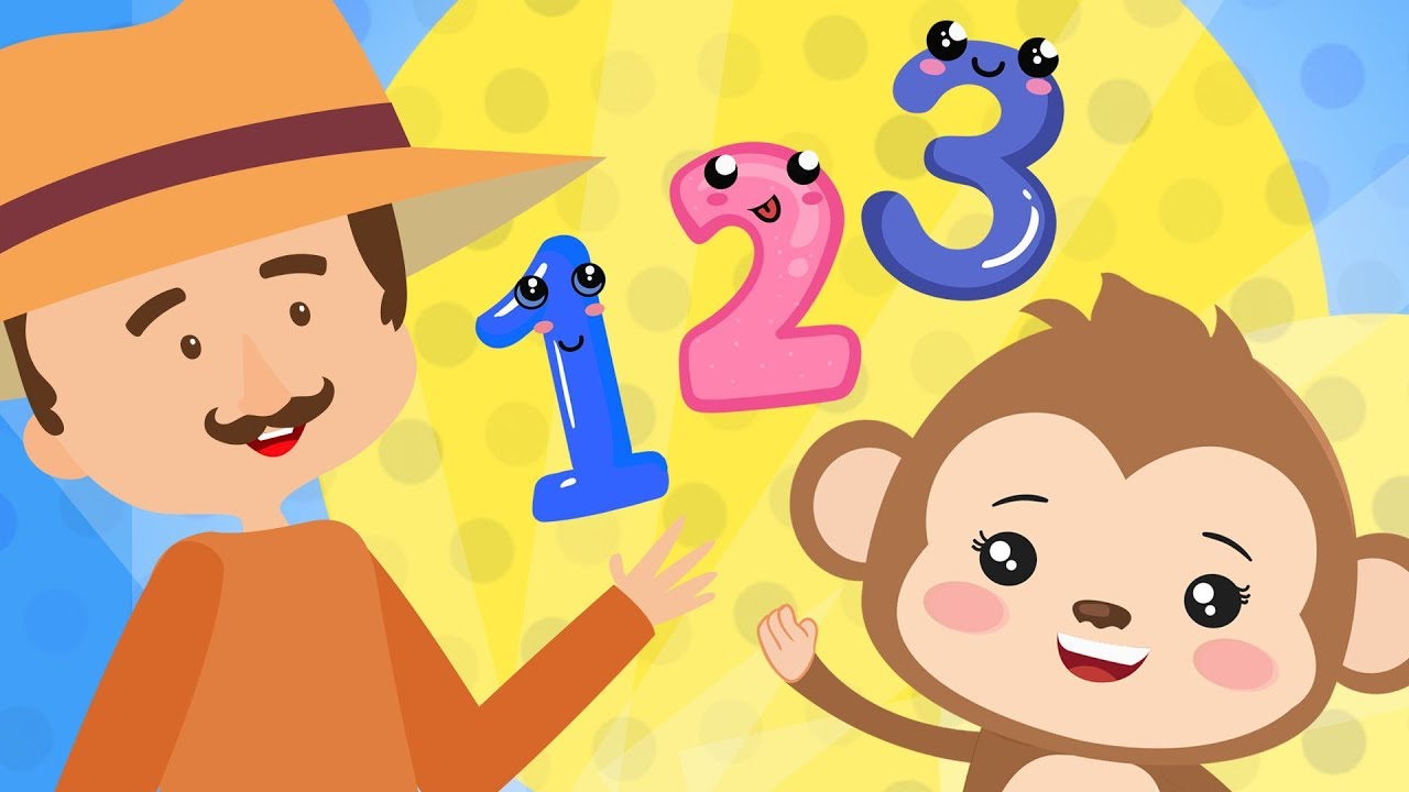 Learn the Numbers with Ben the Farmer and Monkey Nursery