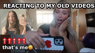 Reacting to my old YOUTUBE videos!!