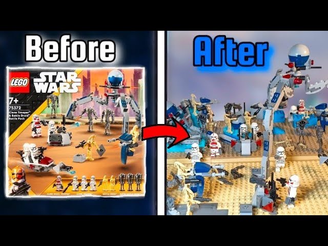 I Upgraded The New Lego Clone Trooper Battle Pack! 