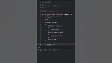 Diamond Pattern | C++ #cpp #cpplus #shorts #programming