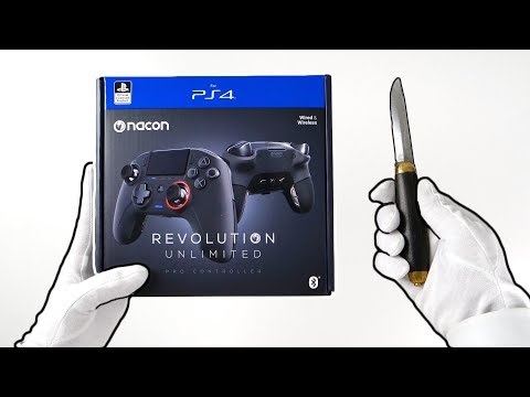 New Playstation 4 Pro Controller Unboxing - Nacon Revolution Unlimited PS4 (Black Ops 4 Infected)