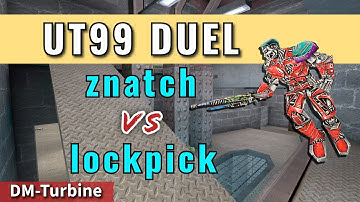 UT99 Duel | znatch vs lockpick | DM-Turbine | Duel Cup Map 1 | 9 1-13 20-8-5 1-12-16-8-1 (2025)