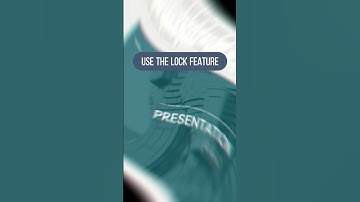 PowerPoint Tips & Tricks EP 3 : Lock Feature 🔒 #shorts