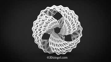 Dizingof designs - 3D Printing Triple Twist Mobius Math Art by Dizingof