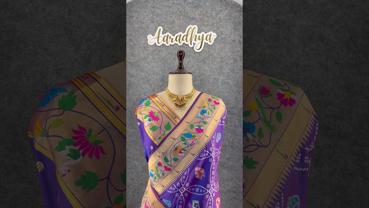 Bandhani Patola Silk Paithani Saree