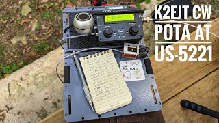CW POTA at Oakely Corners State Forest with the CFT-1
