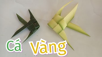 Hướng dẫn Cách làm con cá bằng lá dừa( Instructions on how to make fish with coconut leaves )
