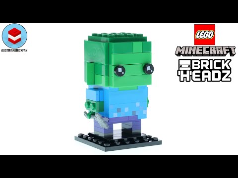 LEGO Minecraft 40626 Zombie Brickheadz - LEGO Speed Build Review