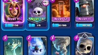 Evolved Witch &amp; Graveyard gameplay no Commentray, 8500 trophies 🏆 playing all decks and evolutions
