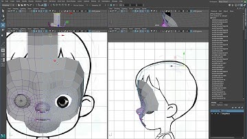 [Maya] Character Modeling and Texturing : Part A- Modeling -  # 004 (Head)