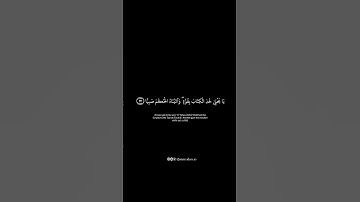 فخرج على قومه من المحراب فاوحى لهم | سورة مريم ١١- ١٥ | ياسر الدوسري | كرومات القران شاشة سوداء