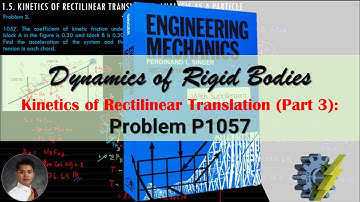 Kinetics of rectilinear translation | Part 3 | Problem 3: 1057