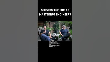 Guiding The Mix As Mastering Engineers #shorts