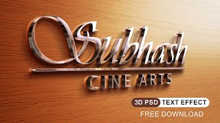 How to make 3D Metal PSD Text Effect | Graphics Design  |  Free Download  | Page - 320