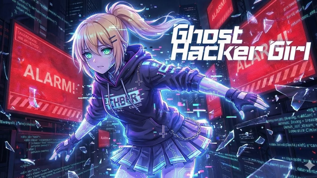 Ghost Hacker Girl: Last Job |  Anime Sad Love Musical Story | Cyberpunk Goth Metal 