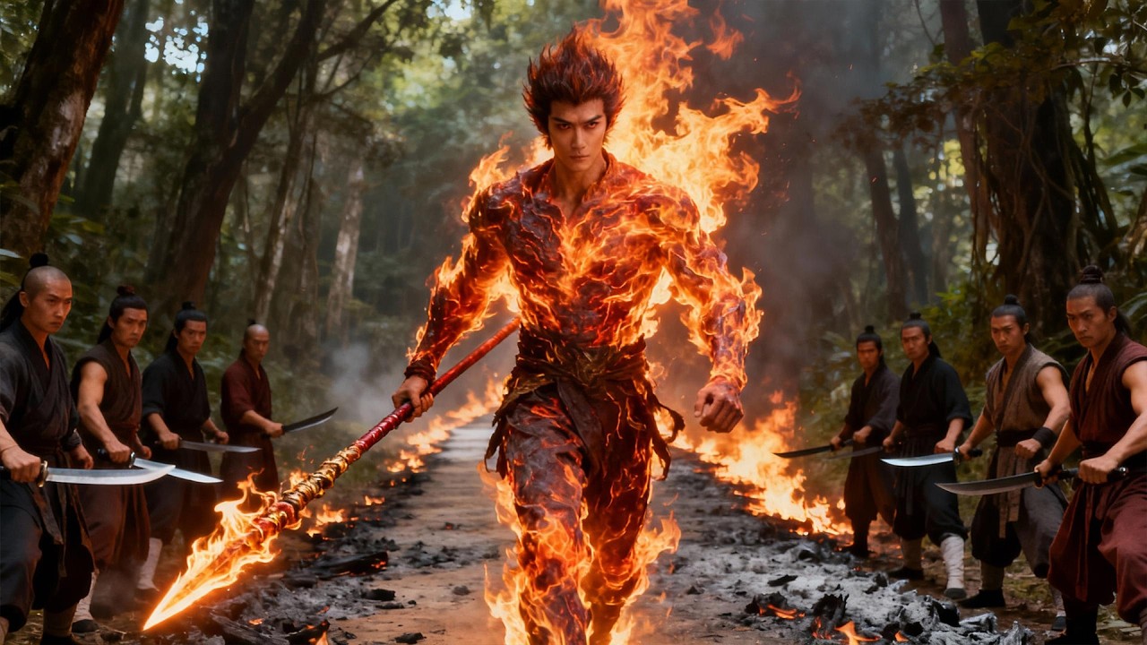 Потеряв память и скитаясь по пустошам, неужели юноша пробудил силу Бога Огня?