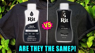 RIT ALL PURPOSE DYE: BLACK VS. JET BLACK  ARE THEY THE SAME ?! || Lucykiins