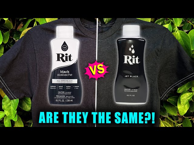 RIT ALL PURPOSE DYE: BLACK VS. JET BLACK - ARE THEY THE SAME ?!