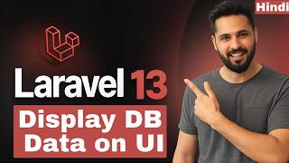 Laravel 13 tutorial in Hindi #33 Display Database Data in Blade View | Controller to View Data screenshot 4