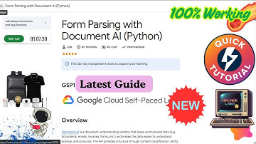 Form Parsing with Document AI (Python) || GSP1139 || #qwiklabs #arcade