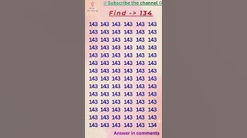 Can you spot the hidden number 134 ?🧐🔎🤓🏆 | #shorts #maths #yt #tiktok #viral #trending #ytshorts