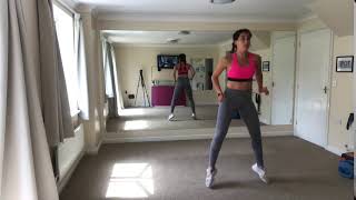 Squat side shuffle jumps