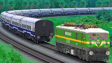 WAG9 SHUNT JANSHATABDI EXPRESS TRAIN | BUMPY RAILROAD | Train Simulator | Railwork | NTG GAMING