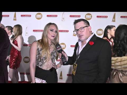 A.J. Applegate at the XBiz Awards Red Carpet