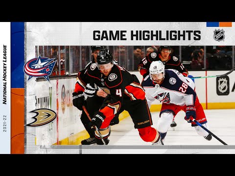 Blue Jackets @ Ducks 4/17 l NHL Highlights 2022