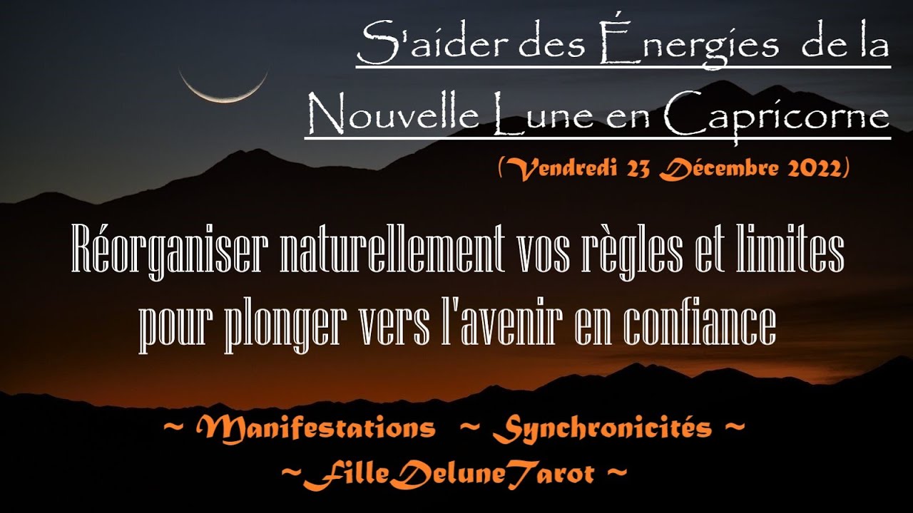Règles & limites pour plonger vers l'avenir en confiance S'aider de la
